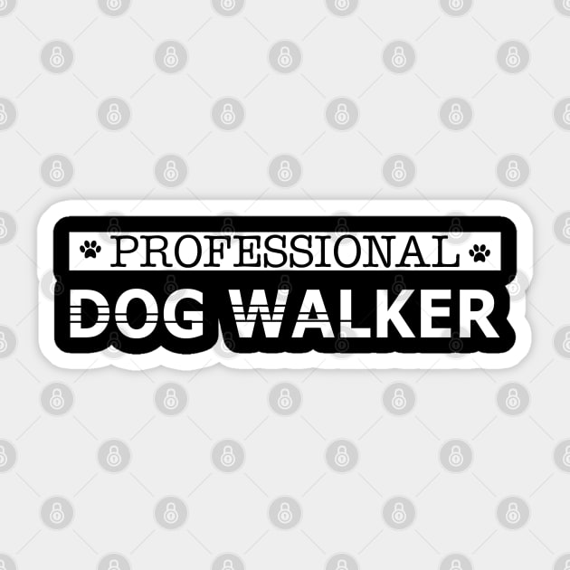 Dog - Professional dog walker Sticker by KC Happy Shop